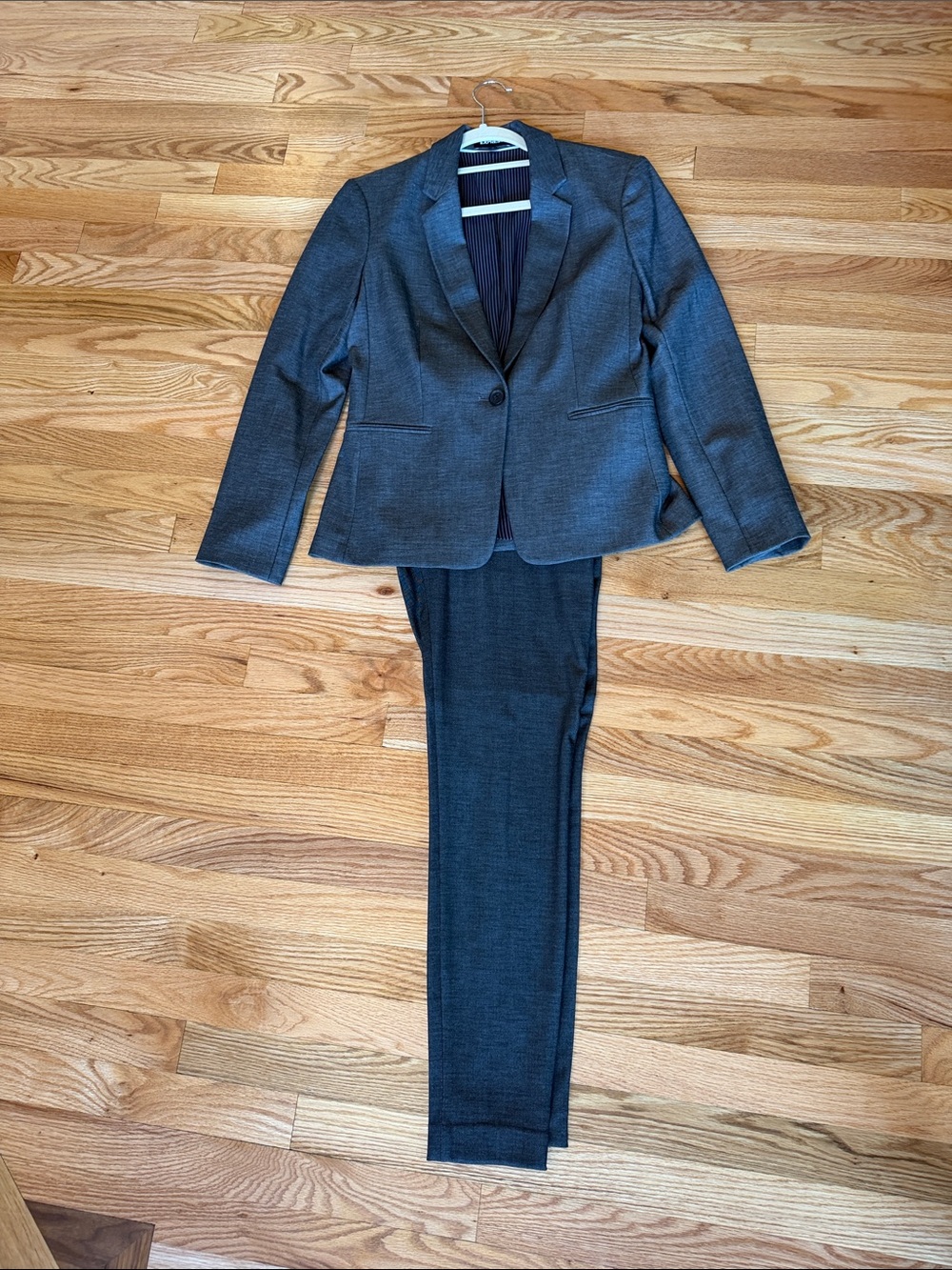 Express Gray Two-Piece Suit Blazer & Pants